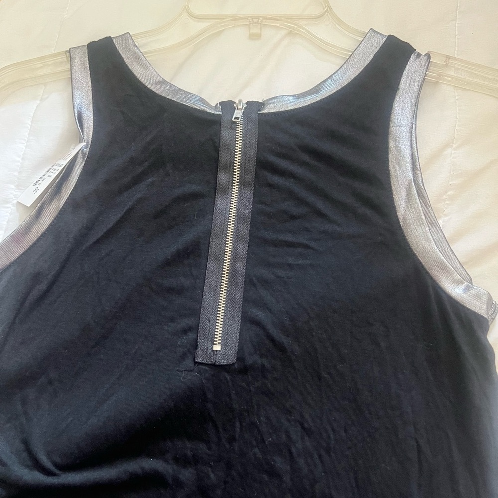 Black and Silver Women's Top